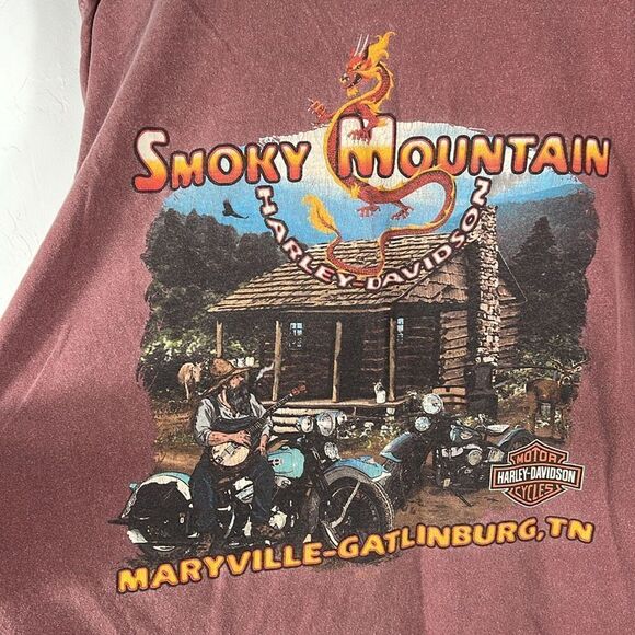 🔥🏍️ Vintage 80’s HARLEY-DAVIDSON Tennessee 1985 Single Stitch Tee XL - PERFECT - Picture 2 of 8